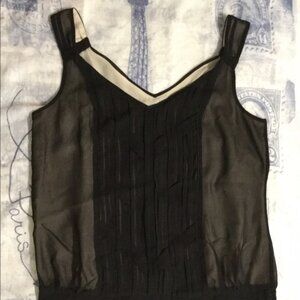 White House Black Market Woven Detail Top